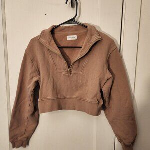 women's crop top pull over sweater S